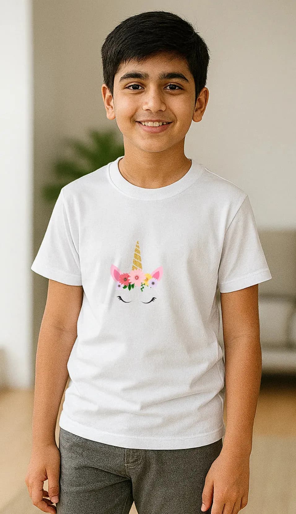 Kid's Pony Pink Premium Cotton Tshirt