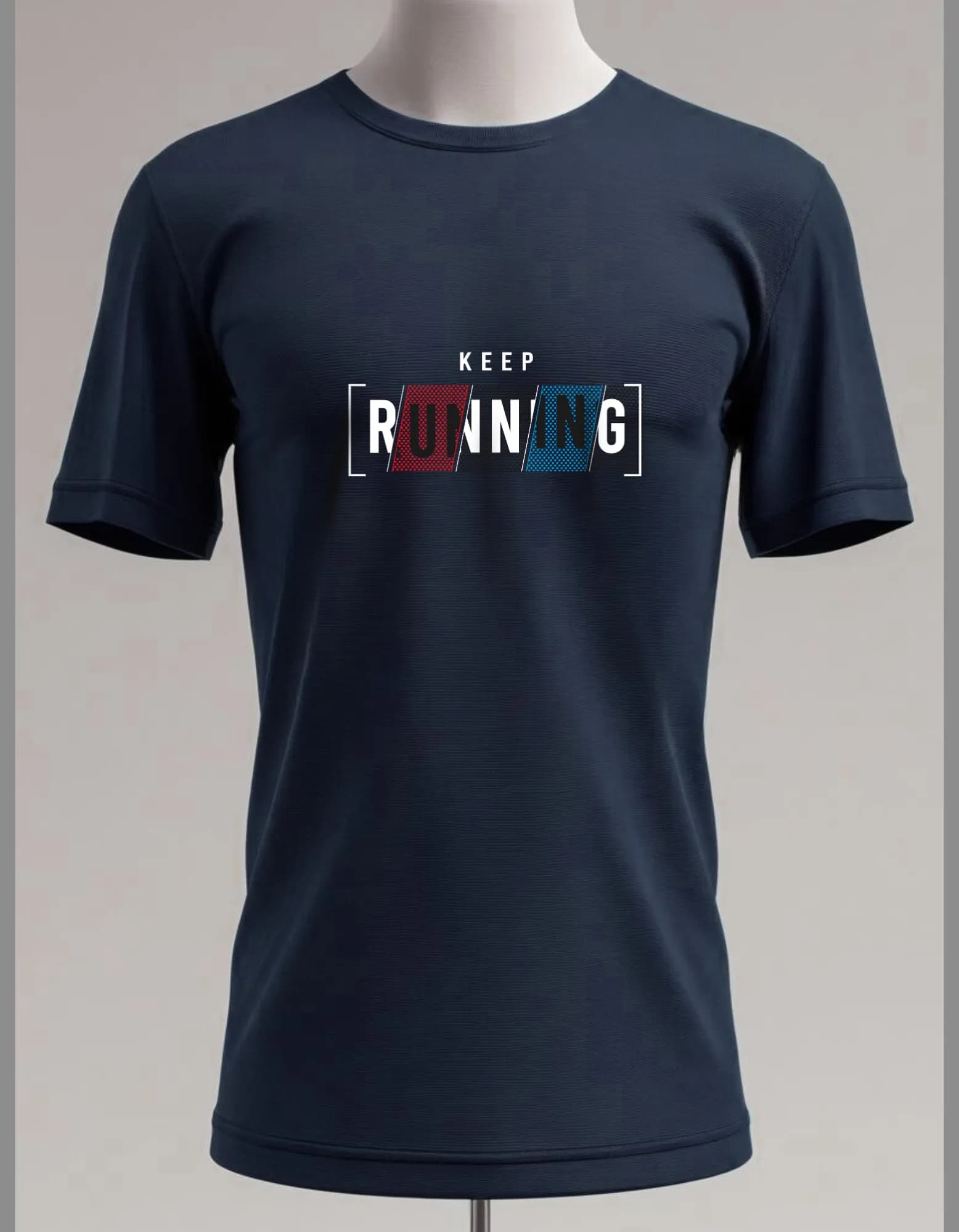 Running Unisex Stretch T-shirt Blue