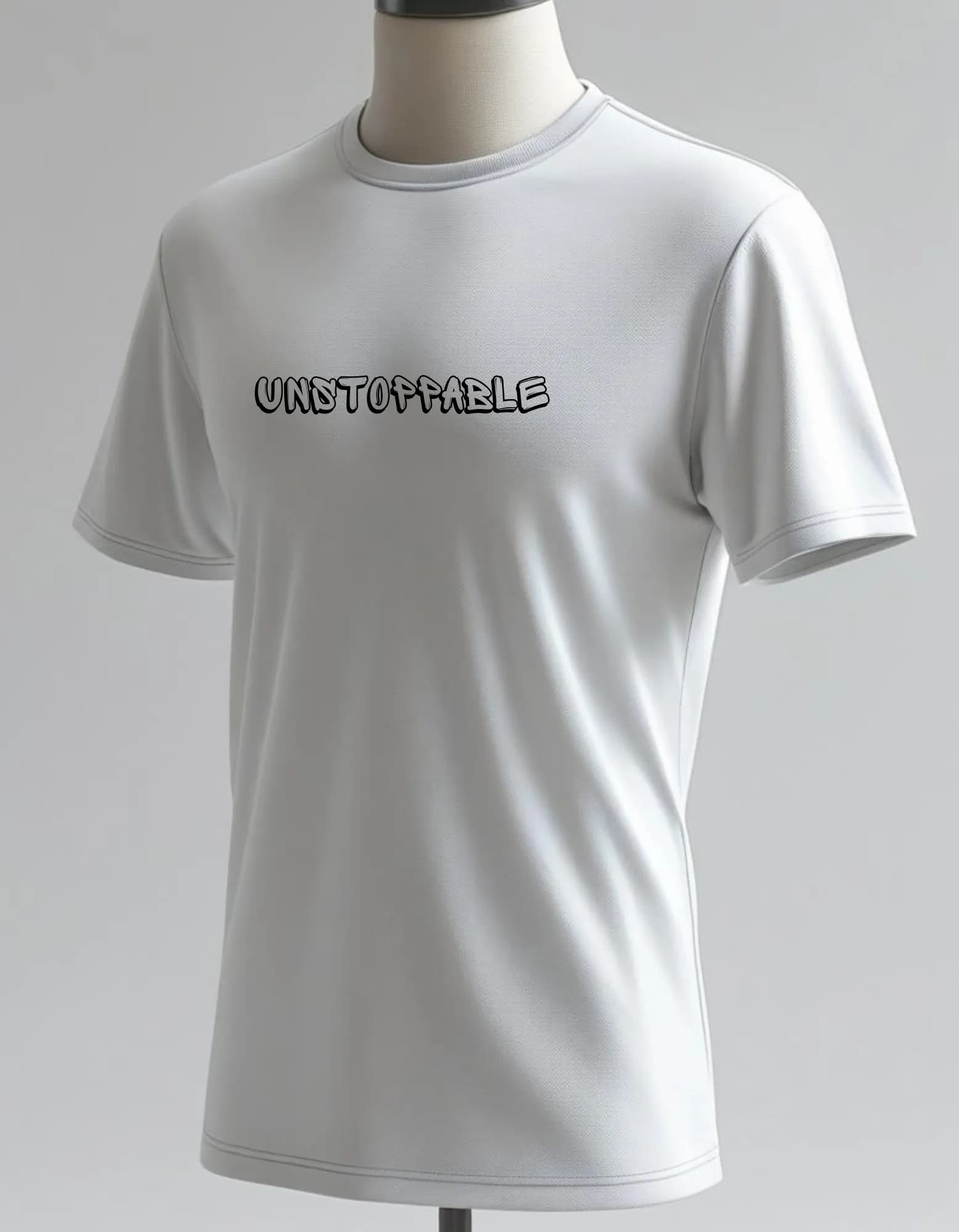 Cotton Stretch Unstoppable T-shirt White Unisex Premium cotton | Dripsquadx