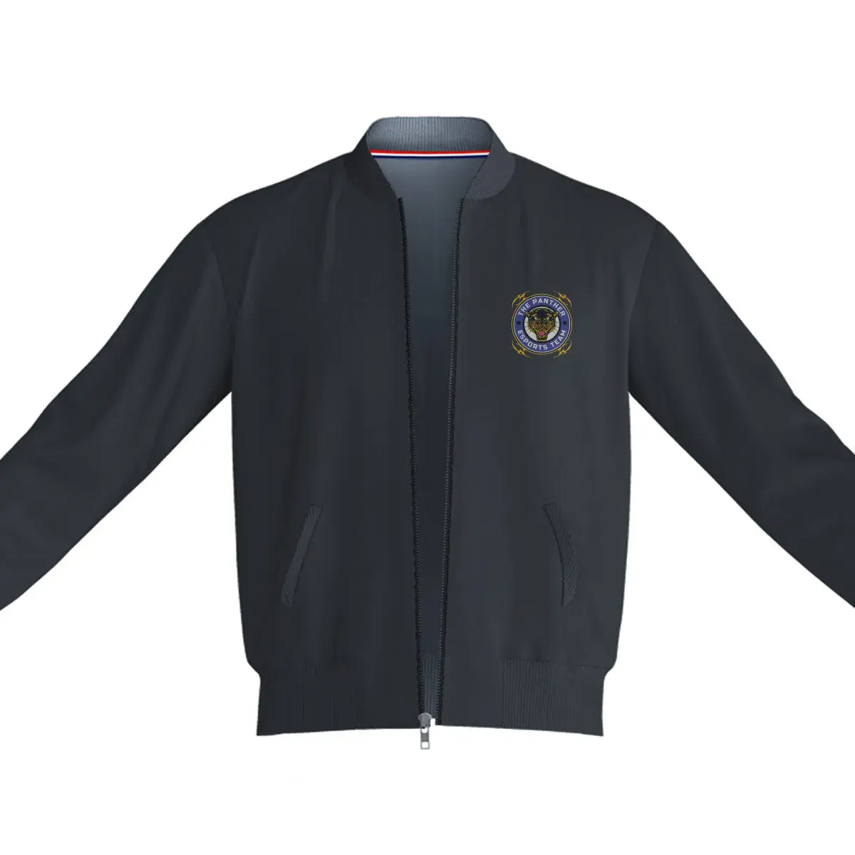 Unisex Panther Bomber Jacket Black 320 GSM Premium cotton | Dripsquadx