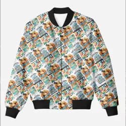Unisex Summer-Themed Bomber Jacket Printed 240 GSM Fleece | Dripsquadx